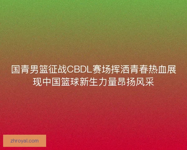 国青男篮征战CBDL赛场挥洒青春热血展现中国篮球新生力量昂扬风采